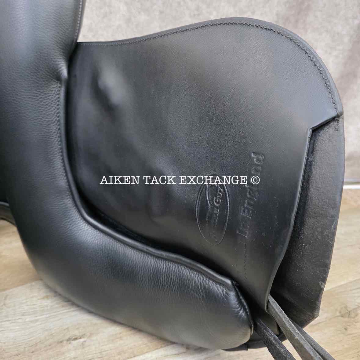 Saddle Guy by Mike Scott Monoflap Dressage Saddle, 17.5" Seat, Short Flap, MW/W Tree, Wool Flocked Panels