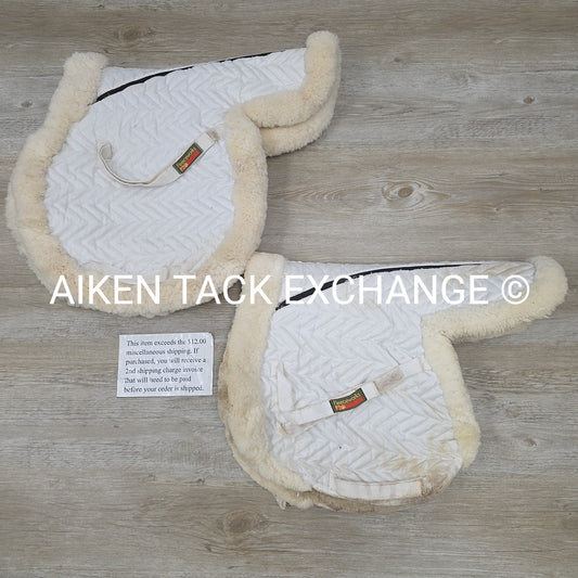 BARGAIN BUNDLE: 2 Fleeceworks FXK Sheepskin Close Contact Saddle Pads