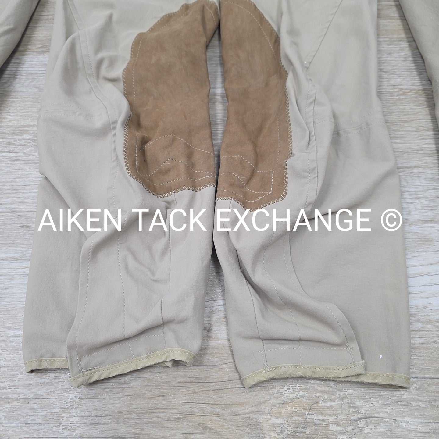 BARGAIN BUNDLE: 3 Pairs Tailored Sportsman Side Zip Knee Patch Breeches, Size 32