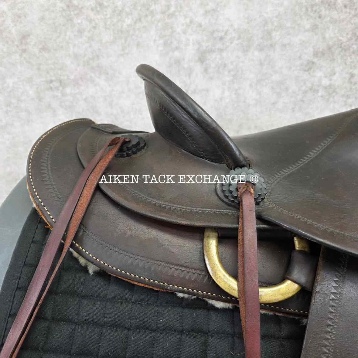 JC Higgins Western Saddle, 14.5" Seat, Regular Tree - Semi QH Bars