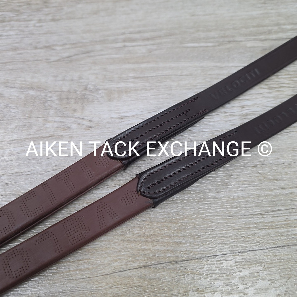 Shires Velociti RAPIDA Rubber Reins, Brown, 54"