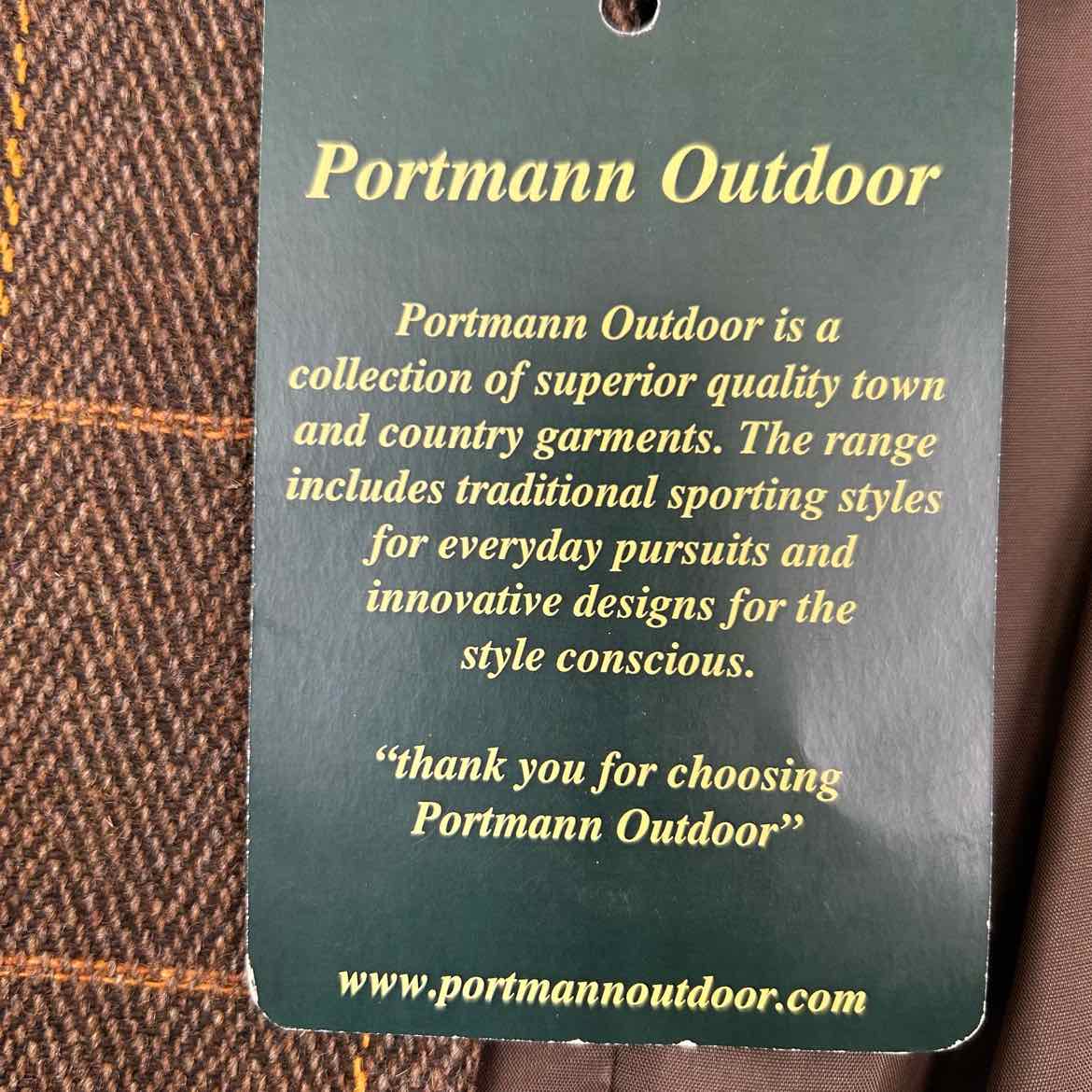 Portmann Outdoor Tweed Jacket, Size EU 34