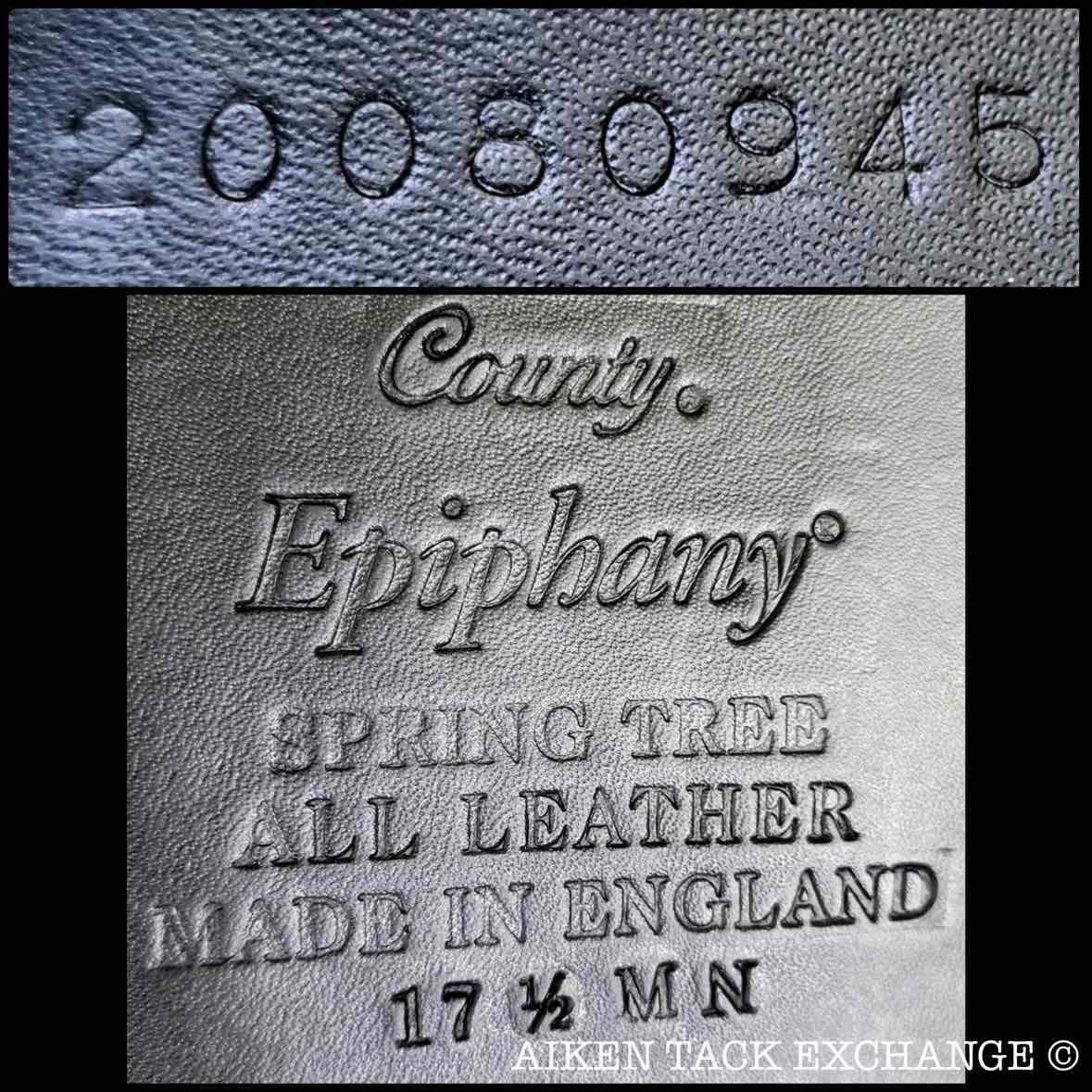 2020 County Epiphany Monoflap Dressage Saddle, 17.5" Seat, Medium Narrow Tree, Wool Flocked Panels