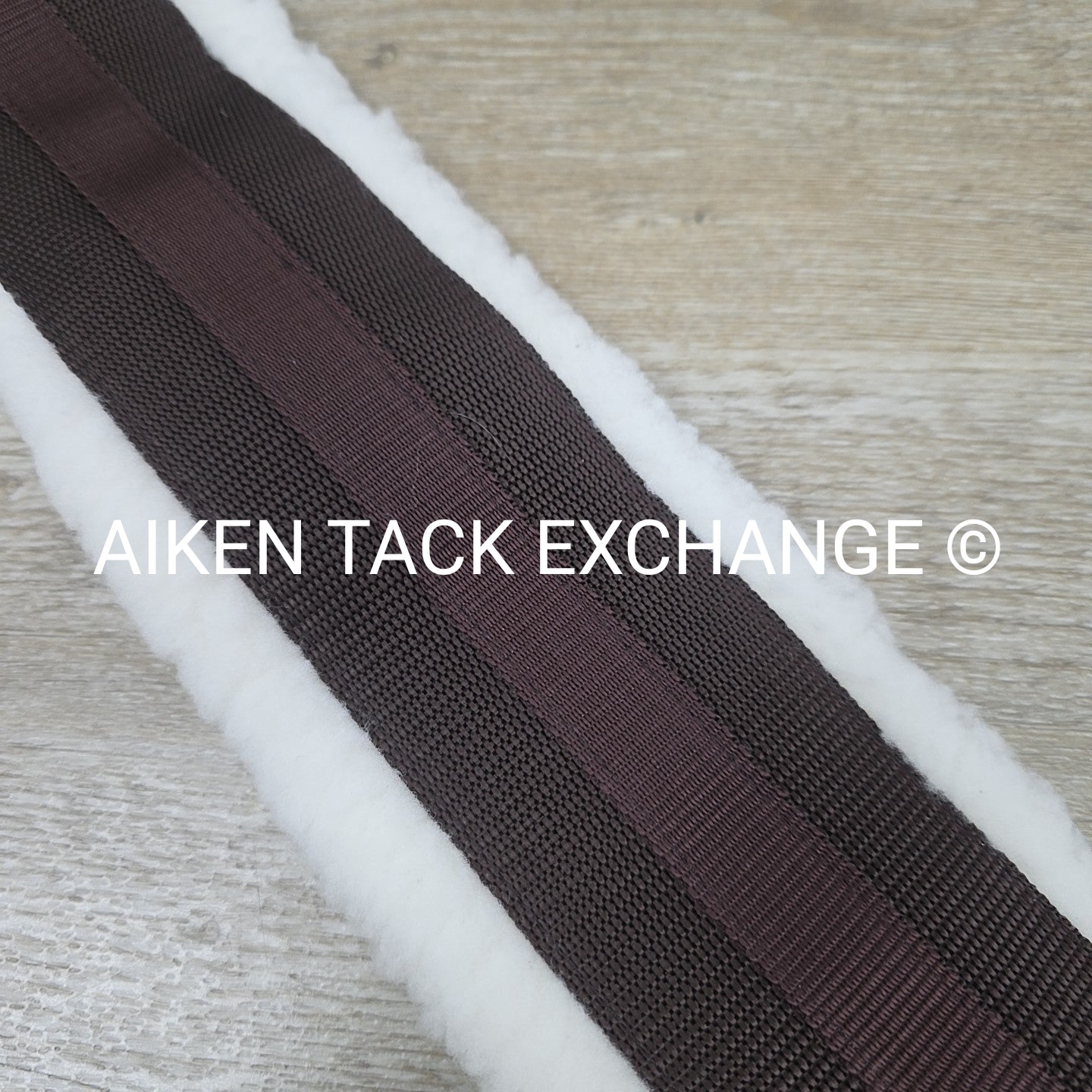 HFP Fleece Girth with Double End Elastic, Brown, 58"