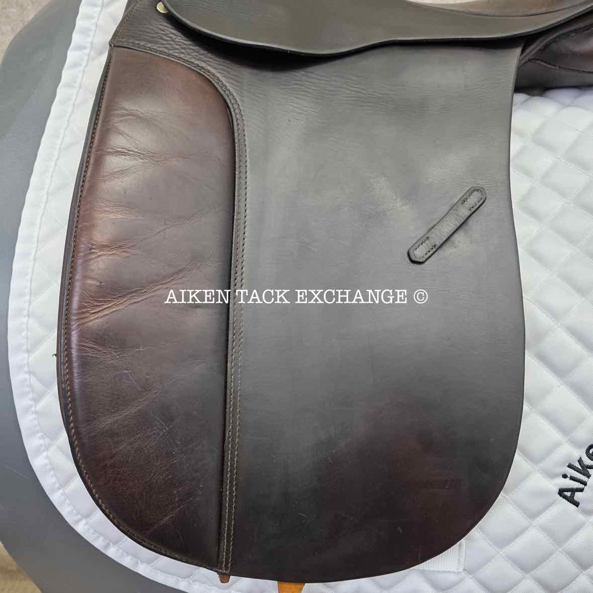 Max Hopfner Dressage Saddle, 18" Seat, Medium Tree, Wool Flocked Panels