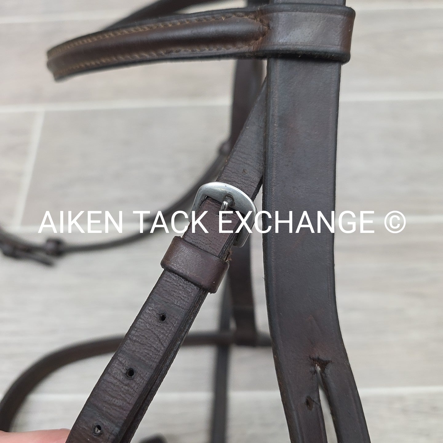 Somerset Plain Raised Bridle, No Reins, Brown, Size Full