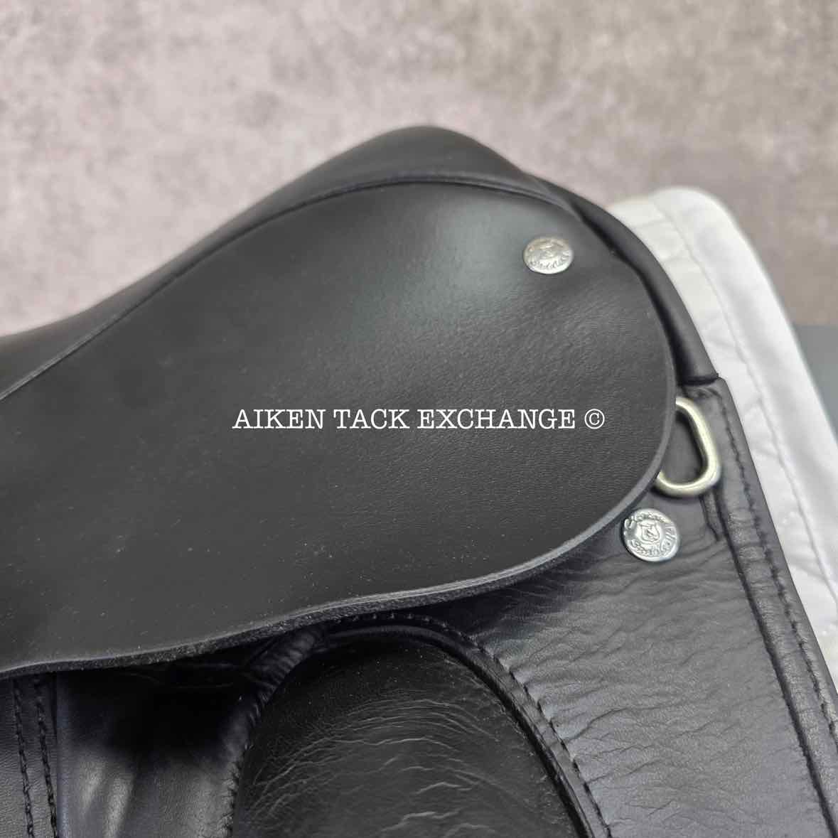 2014 Custom Saddlery Signature Wolfgang Solo Dressage Saddle, 17.5" Seat, Adjustable Tree, Wool Flocked Panels