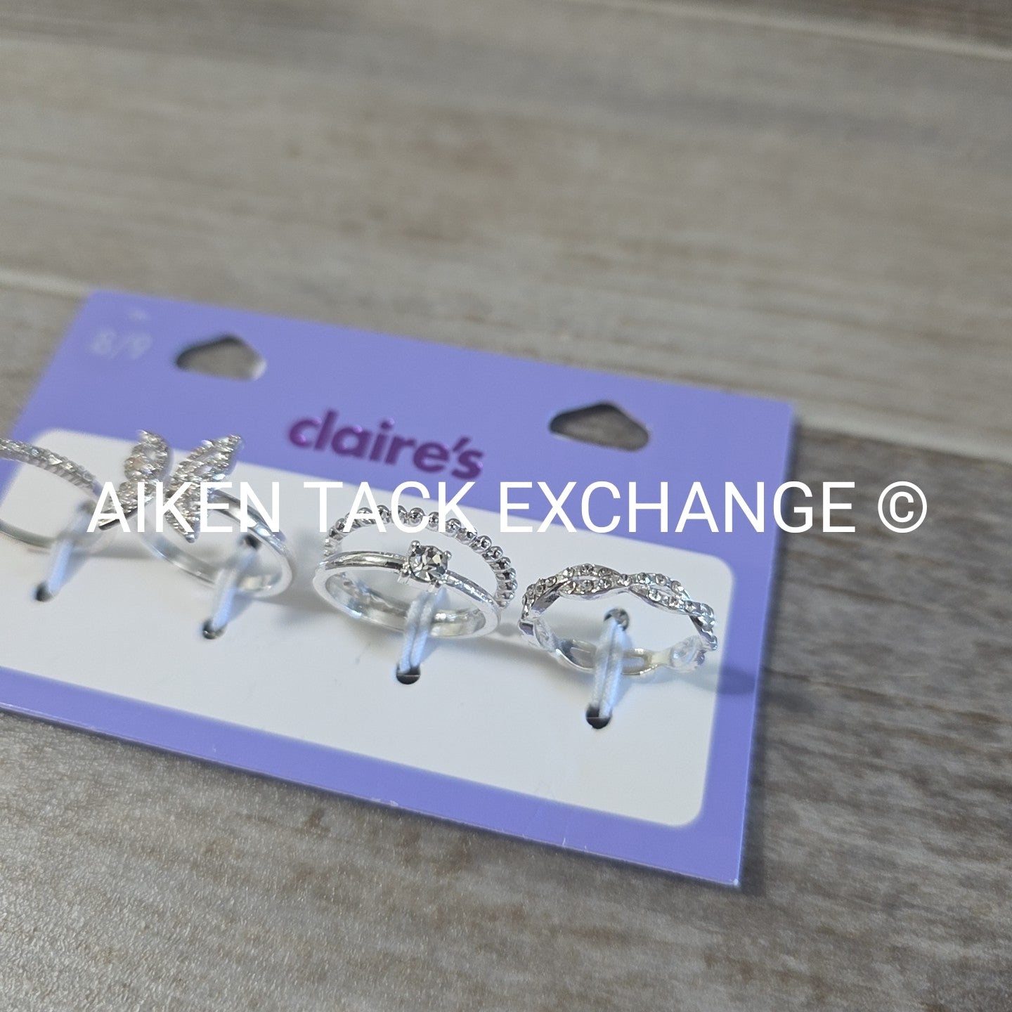 Claire's Ring Set (4) - Size 8/9