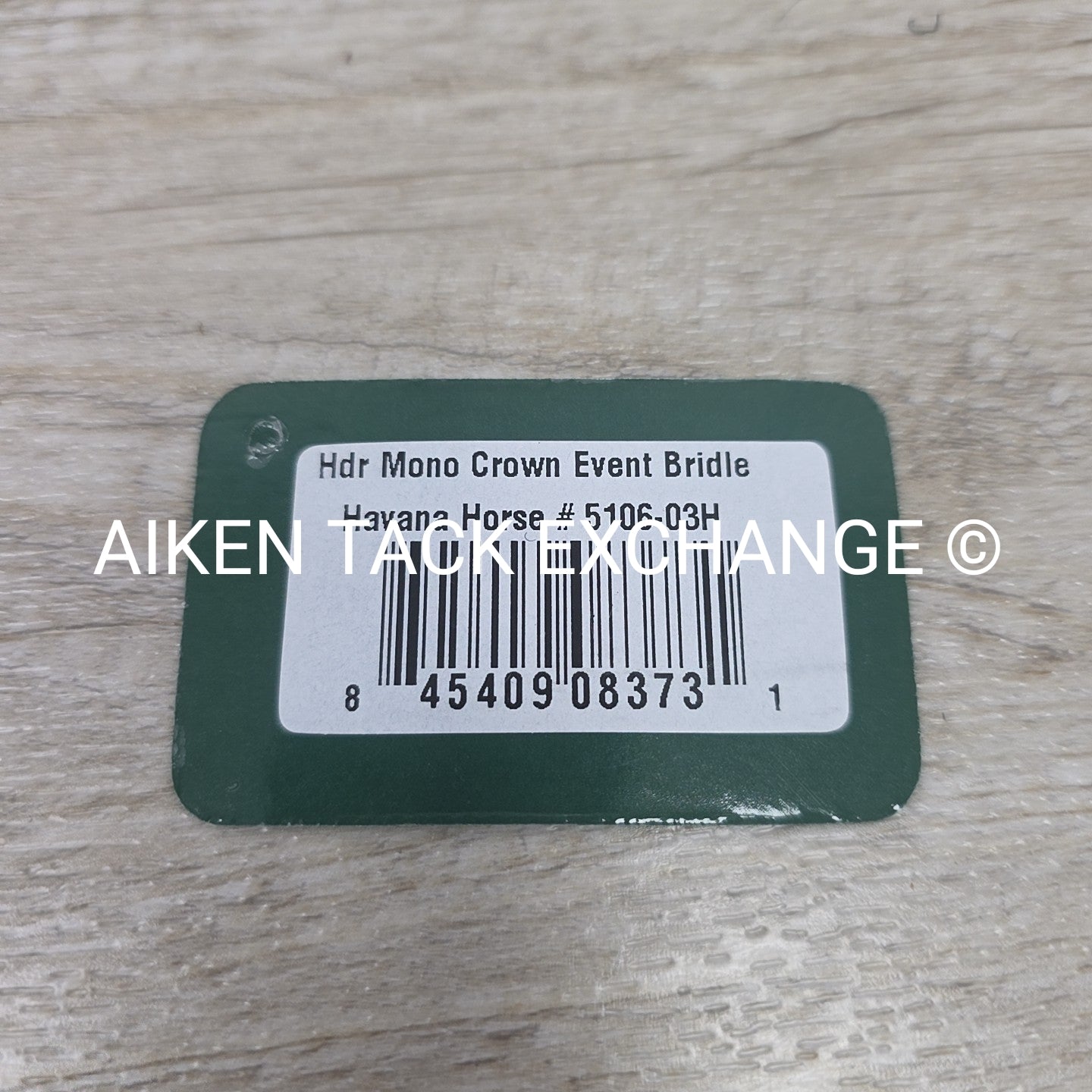 HDR Pro Mono Crown Flash Bridle with Rubber Reins, Havana, Size Full/Horse