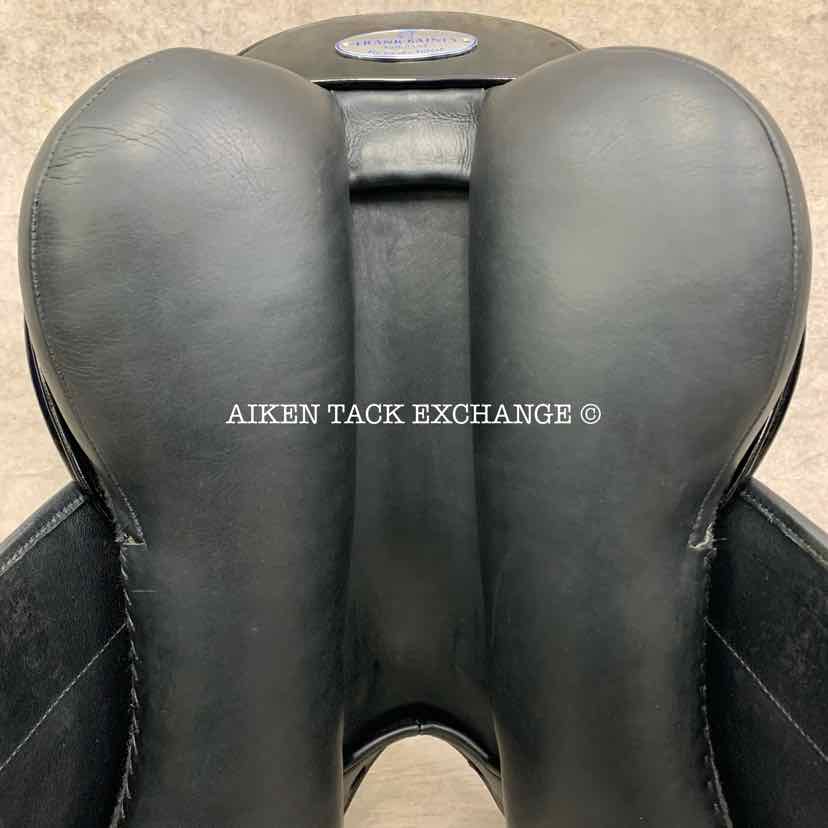 2015 Frank Baines Union Lux Monoflap Dressage Saddle, 18" Seat, Medium Wide Tree, Wool Flocked Panels