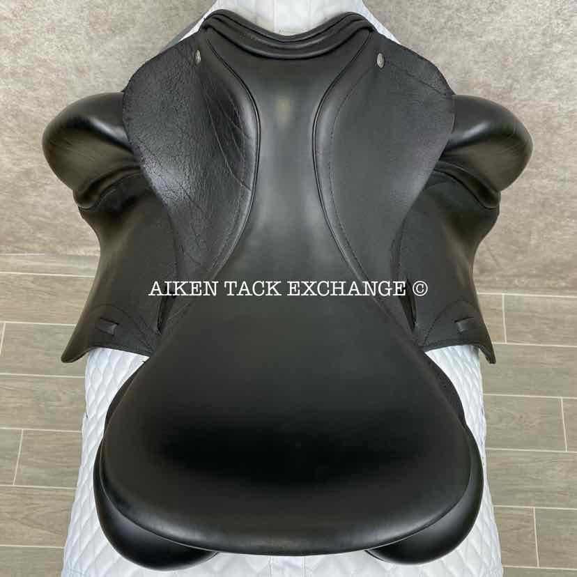 2015 Custom Saddlery Everest Monoflap Dressage Saddle, 17.5" Seat, Adjustable Tree, Wool Flocked Panels