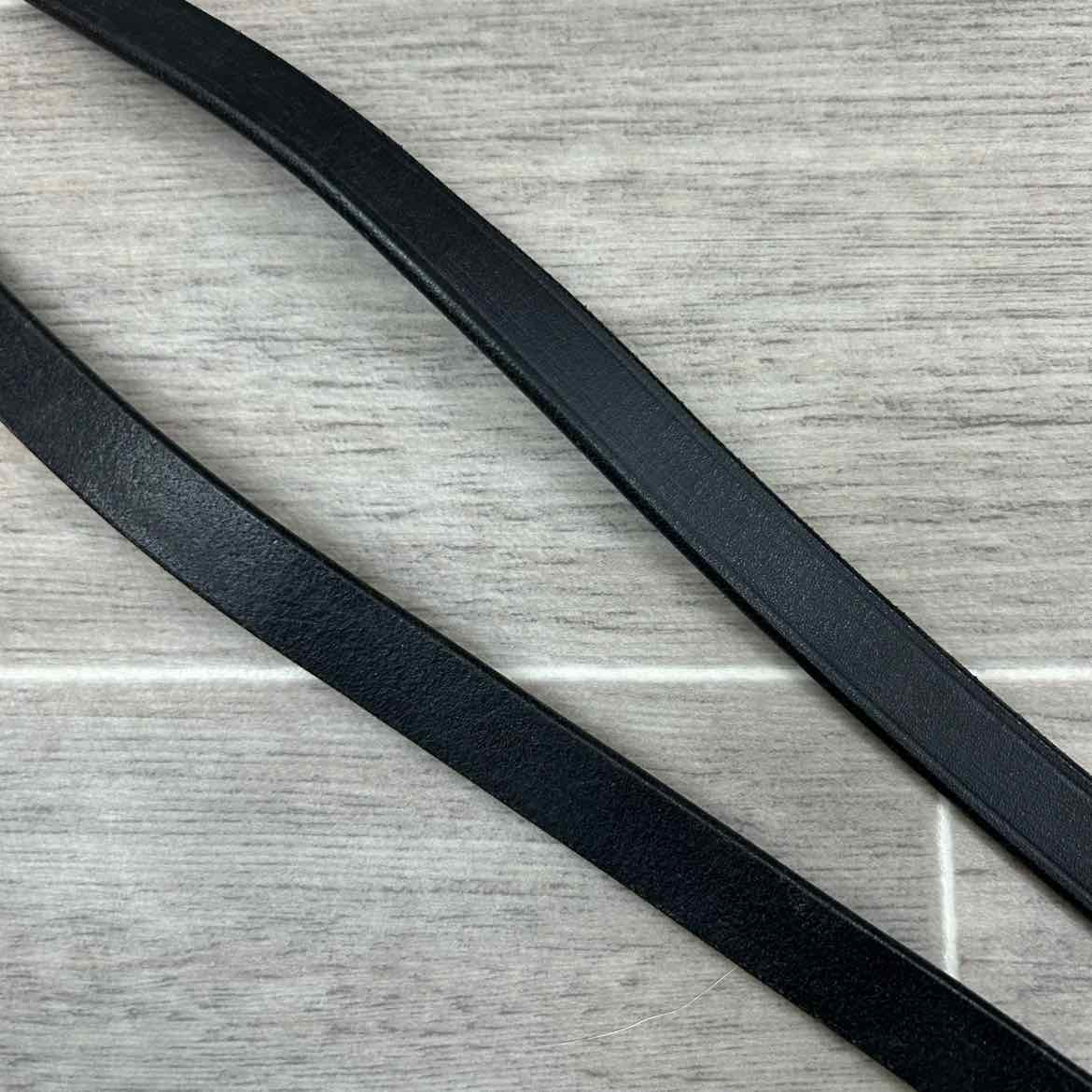 Flat Curb Reins, Black, 60"