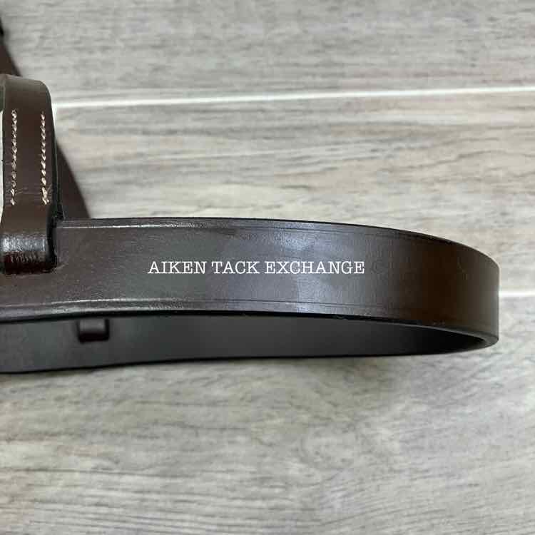 KL Select Black Oak Flat Noseband for Monocrown Bridle, Oversize