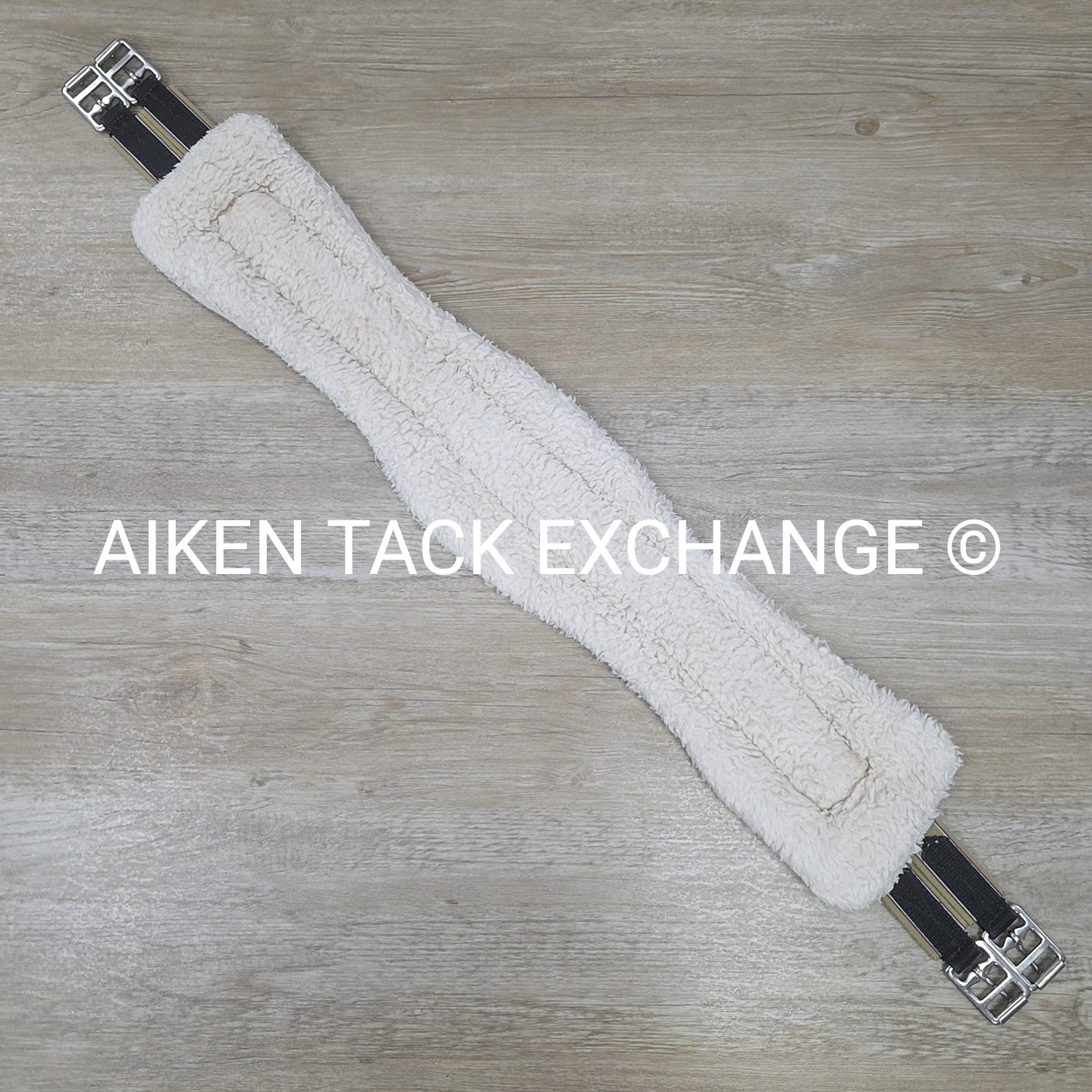 Fleece Girth with Double End Elastic, Black, 42"