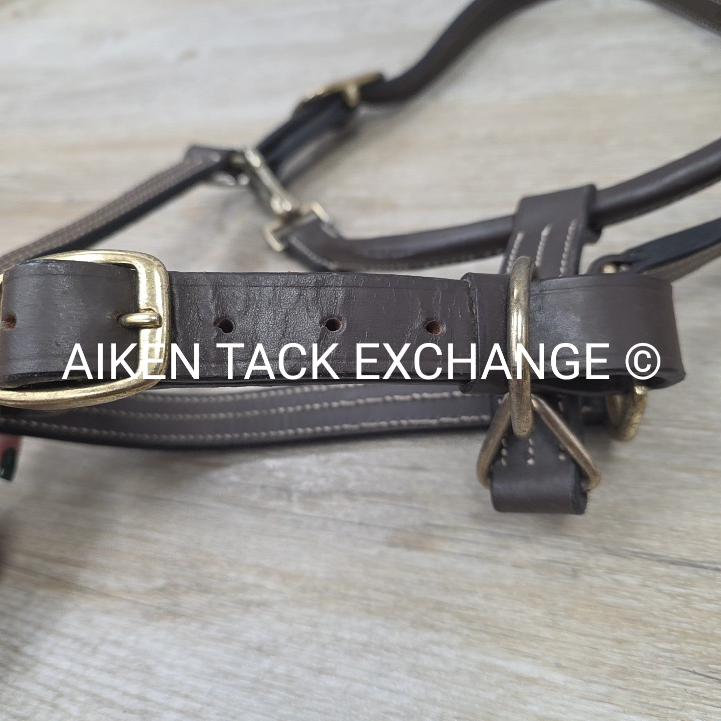 Leather Halter, Brown, Size Cob
