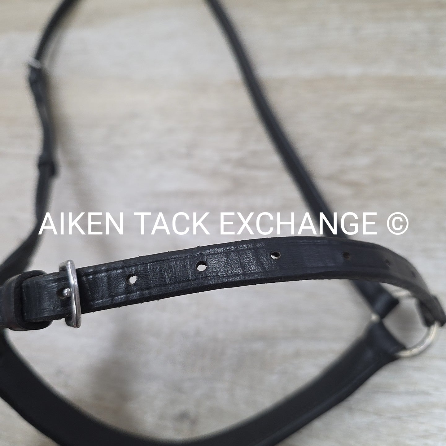 Drop Noseband, Black, Size Full