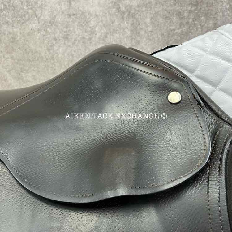 English Close Contact Jump Saddle, 17" Seat, Medium Tree, Foam Panels