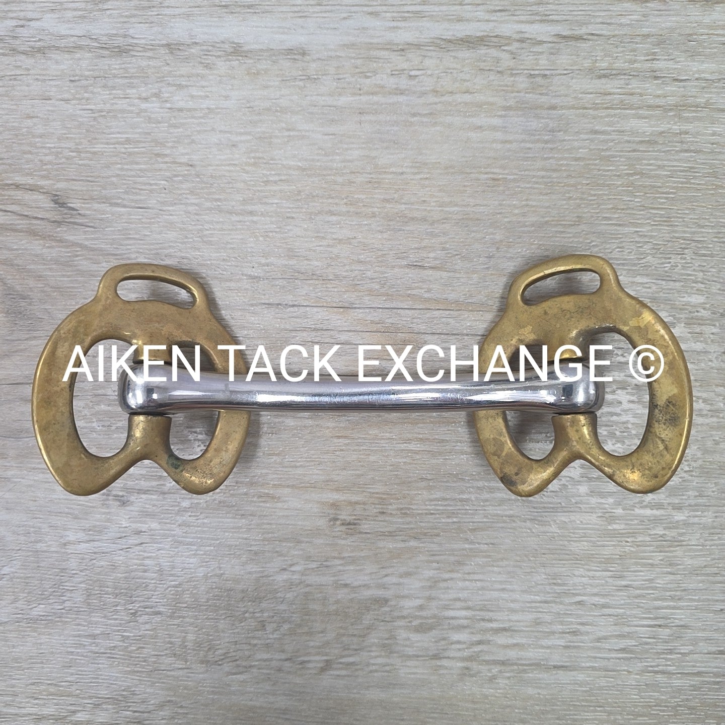 Mullen Mouth Horseshoe Stallion Bit 4.5"