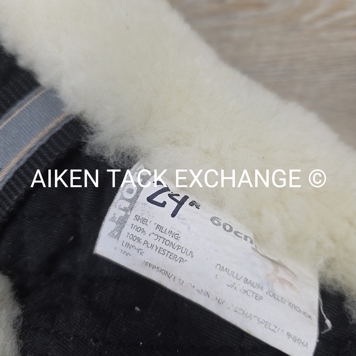 Horze Harleigh Sheepskin Girth, Back, 24"