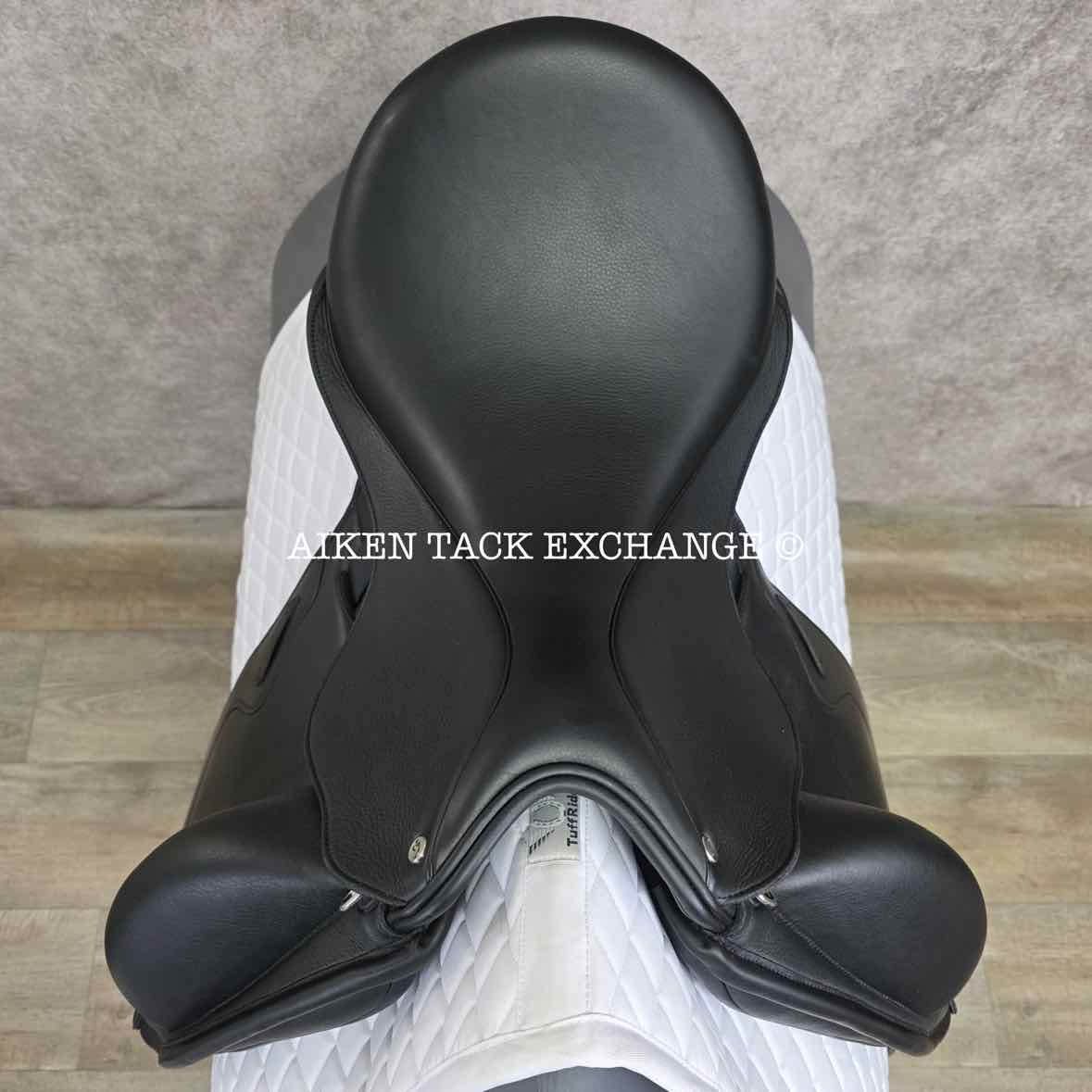 2023 Envy by Custom Saddlery Aurora Monoflap Dressage Saddle, 18" Seat, Adjustable Tree, Wool Flocked Panels