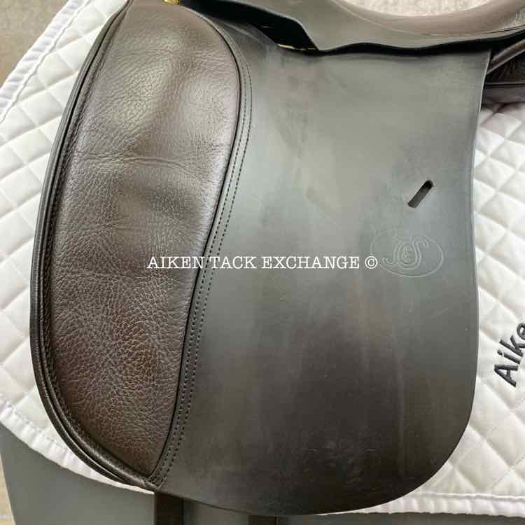**SOLD** 1998 Schleese JES Dressage Saddle, 17" Seat, Wide Tree, Wool Flocked Panels