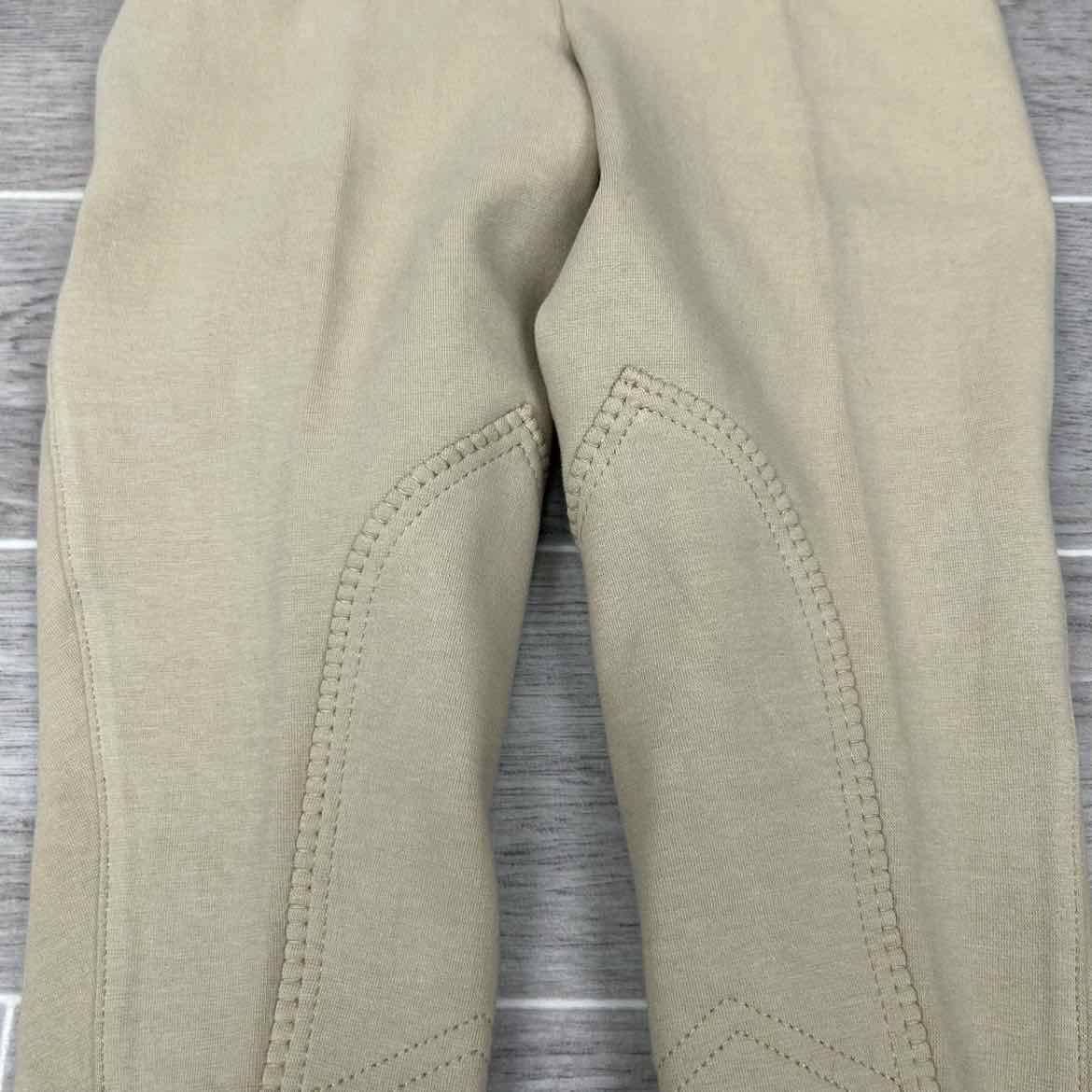 Eqituff Children's Knee Patch Jods Breeches, Light Beige, Size 8, Brand New
