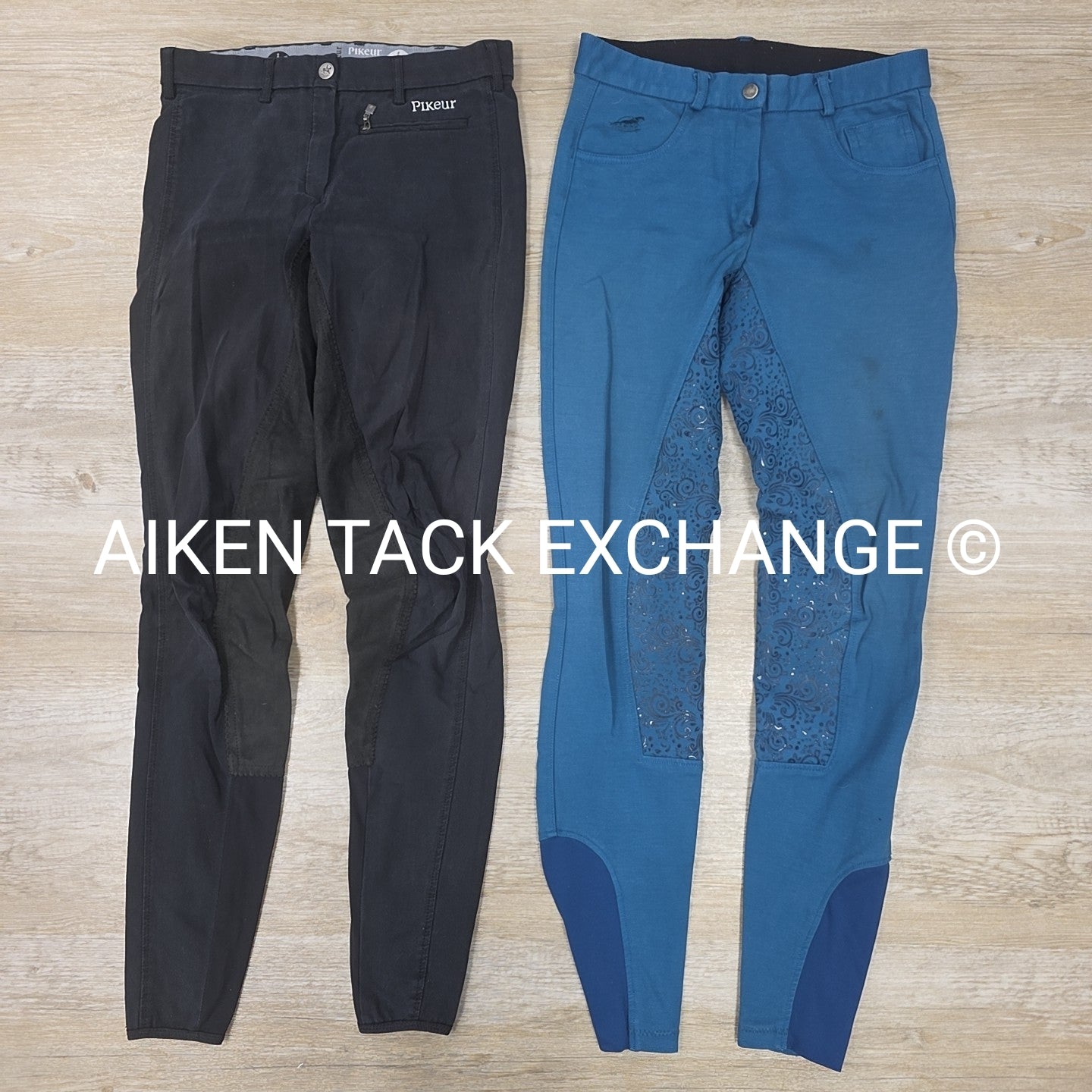 BARGAIN BUNDLE: SmartPak Silicone Grip Full Seat Breeches & Pikeur Knee Patch, S