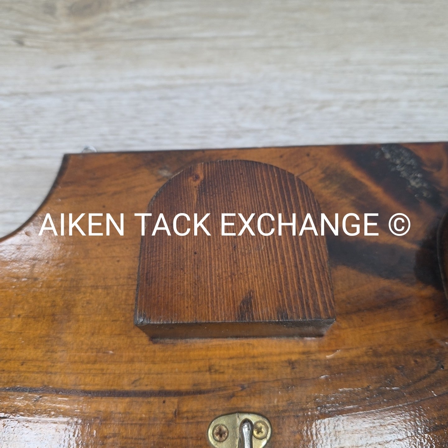 Hanging Wood Bridle Rack, Holds 3
