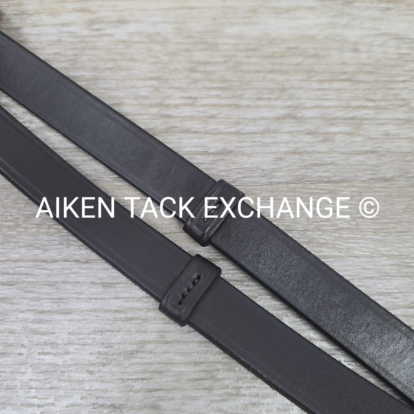 Leather Reins with Hand Stops, Brown, 54"