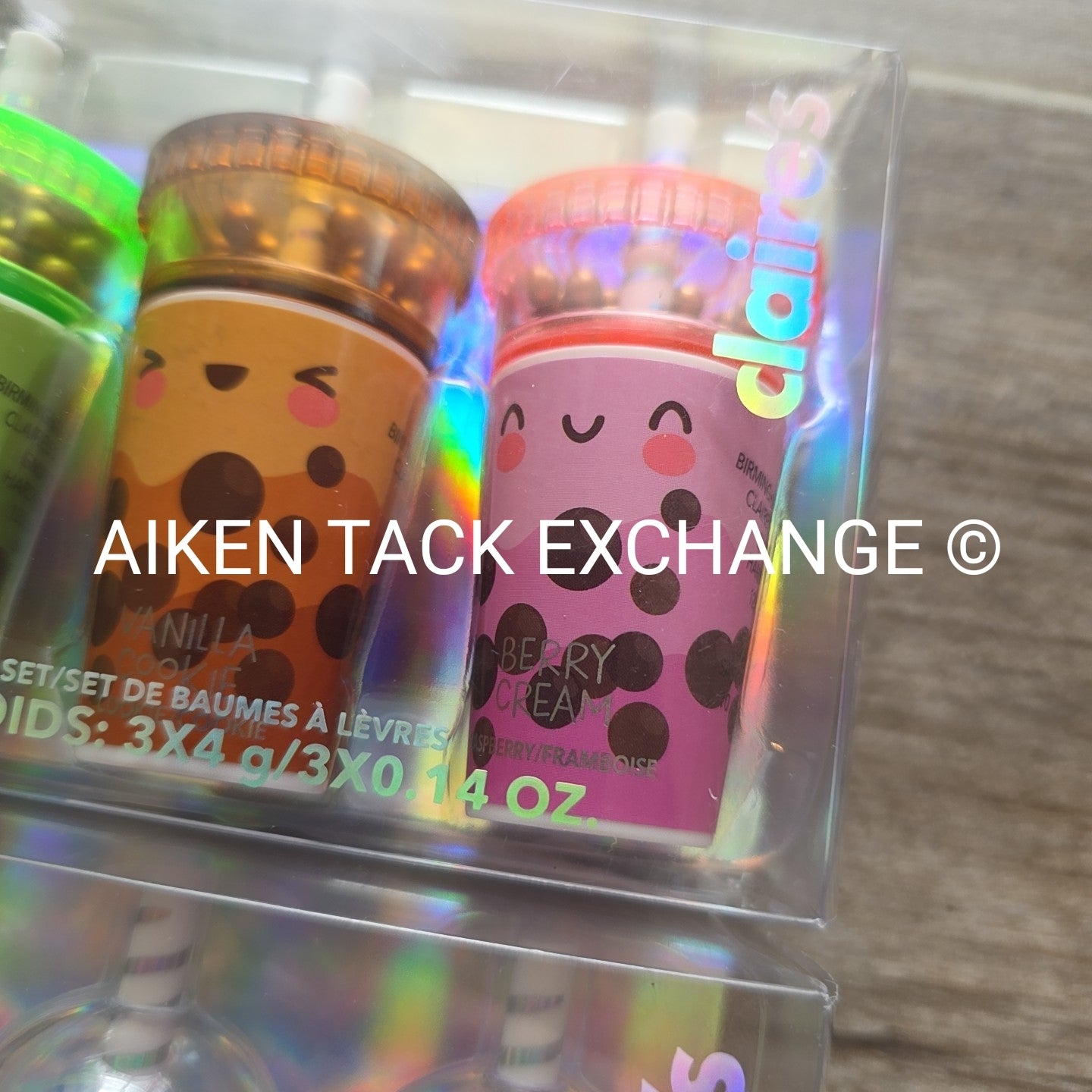 Claire's Lip Balm Sets (2) - 3 Count Per Each Set (6 Total)