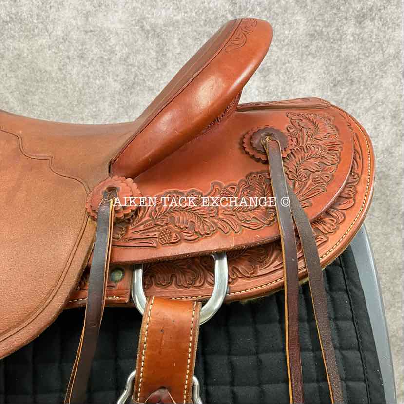 **SOLD** 2009 McCall Saddle Co. 98 Wade Western Saddle, 17" Seat, Wide Tree - Full QH Bars, Comes with Matching Breastplate & Rear Cinch
