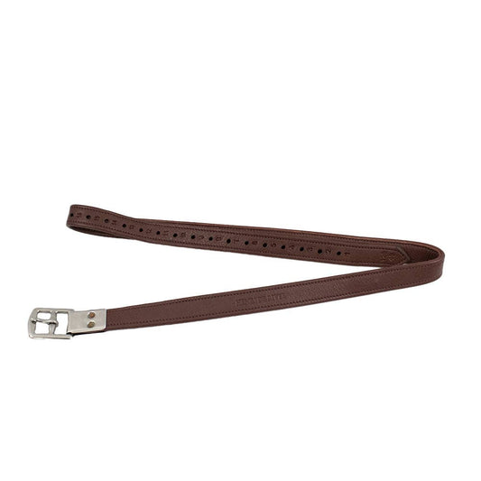 Henri de Rivel Triple Covered Close Contact Stirrup Leathers: Australian Nut / 48