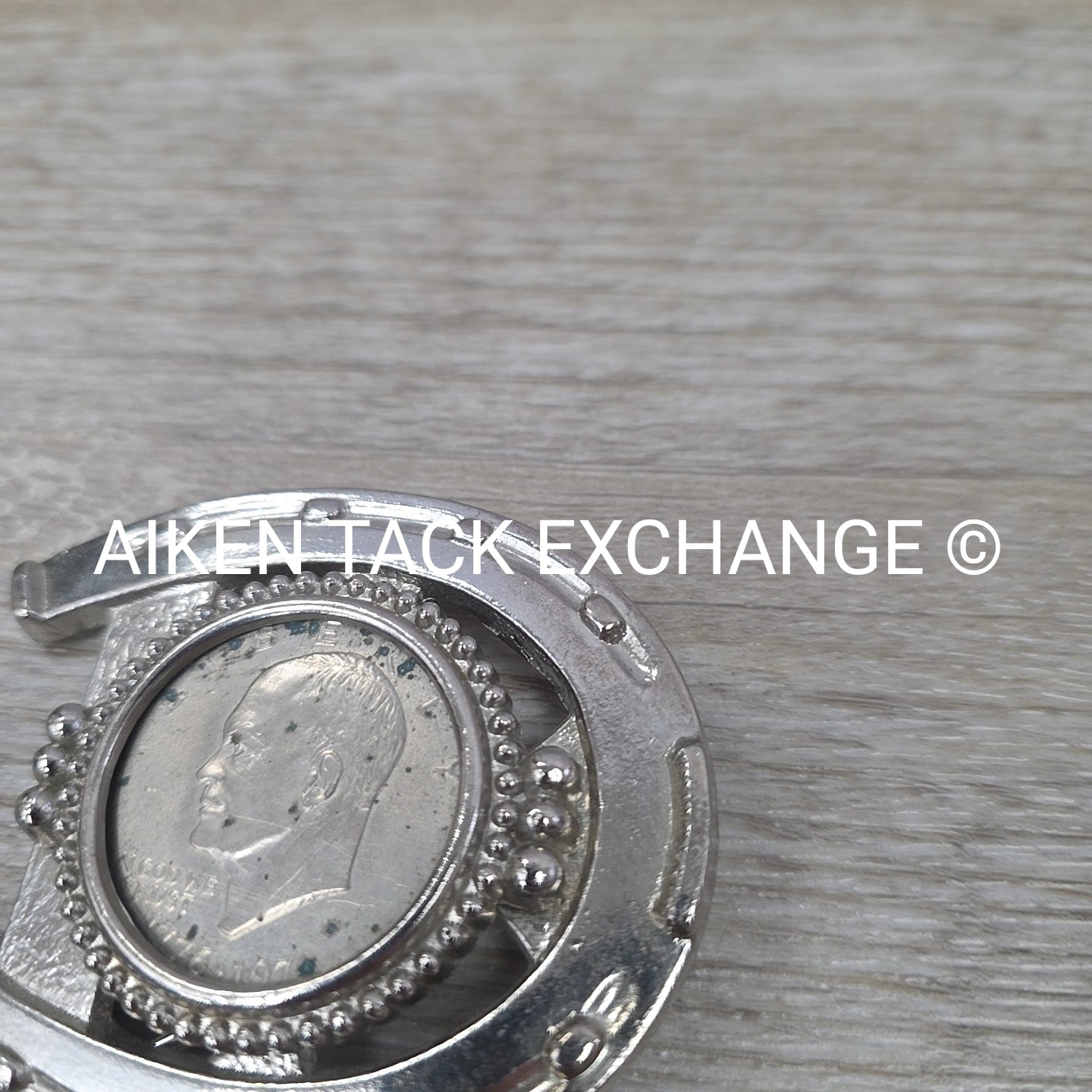 Eisenhower Dollar Horseshoe Belt Buckle