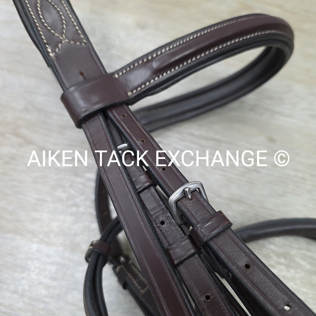 KL Select Black Oak Tupelo Bridle with Matching Laced Reins, Brown, Size Full