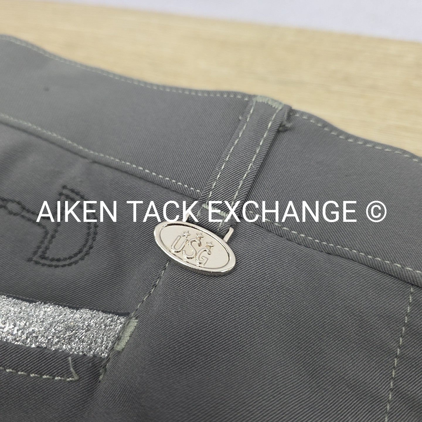 KL Select USG "Meghan" Silicone Grip Full Seat Breeches, Size 32