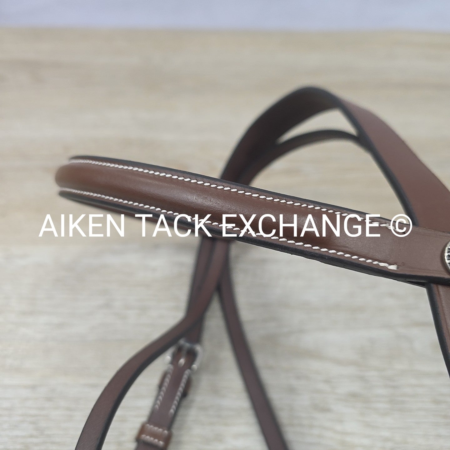 HDR Advantage Plain Raised Bridle with Reins, Oakbark, Size Pony