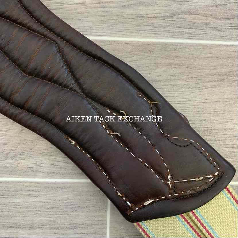 CWD Belly Guard Stud Girth with Double End Elastic, Brown, 48"