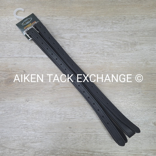 HDR Triple Covered Stirrup Leathers, Black, 60"