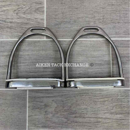 Fillis Stirrup Irons with Korsteel Sure Grip Non-Slip Pads, 4.5"