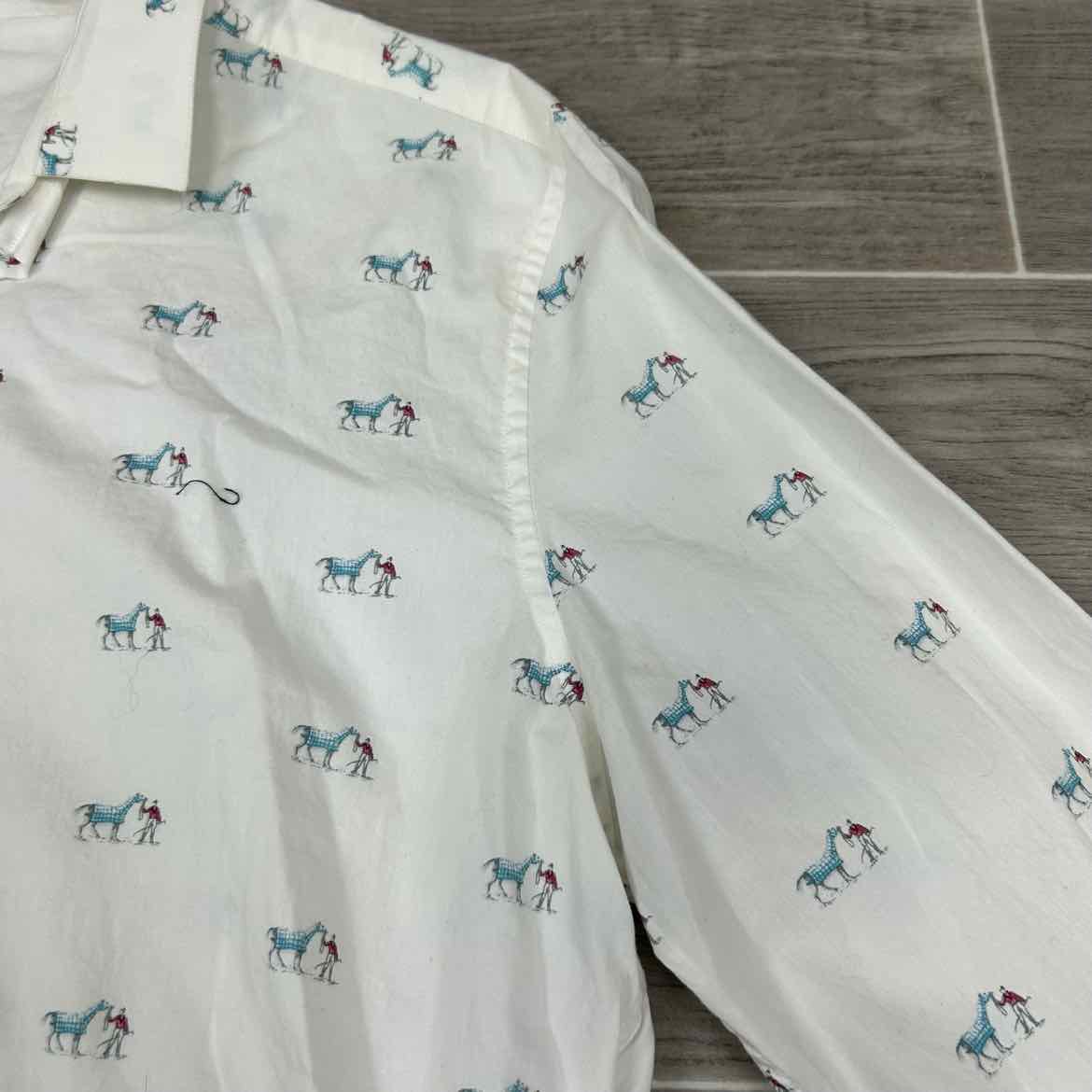 Bar III Long Sleeve Button Up Top, Size Large