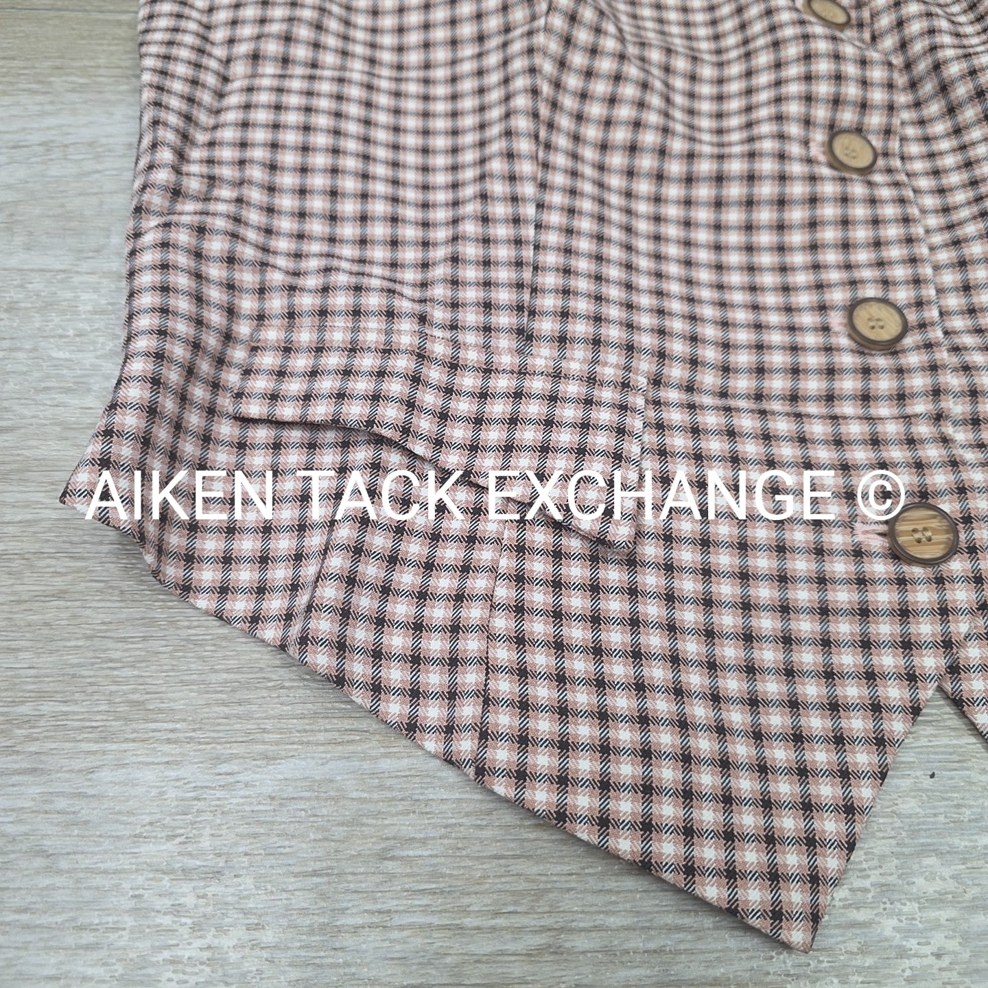 Allegra K Plaid Vest, Size Large