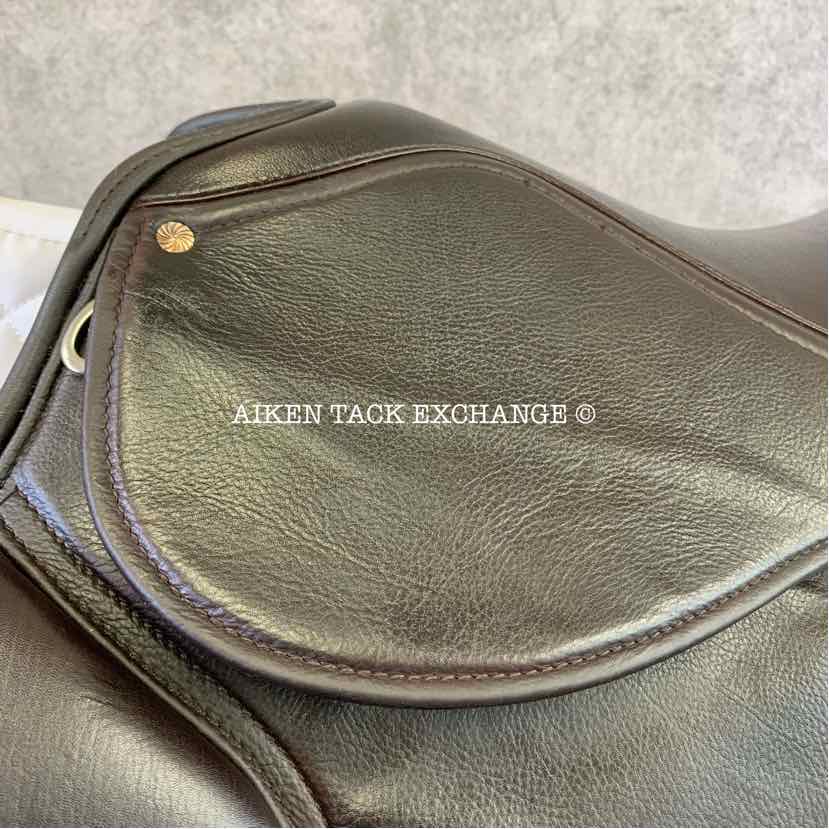 Pegasus Unicorn French Style Jump Saddle, 17.5" Seat, Auto-Adjusting Flex Tree, Comes with Pegasus Saddle Fitter Sheepskin Half Pad