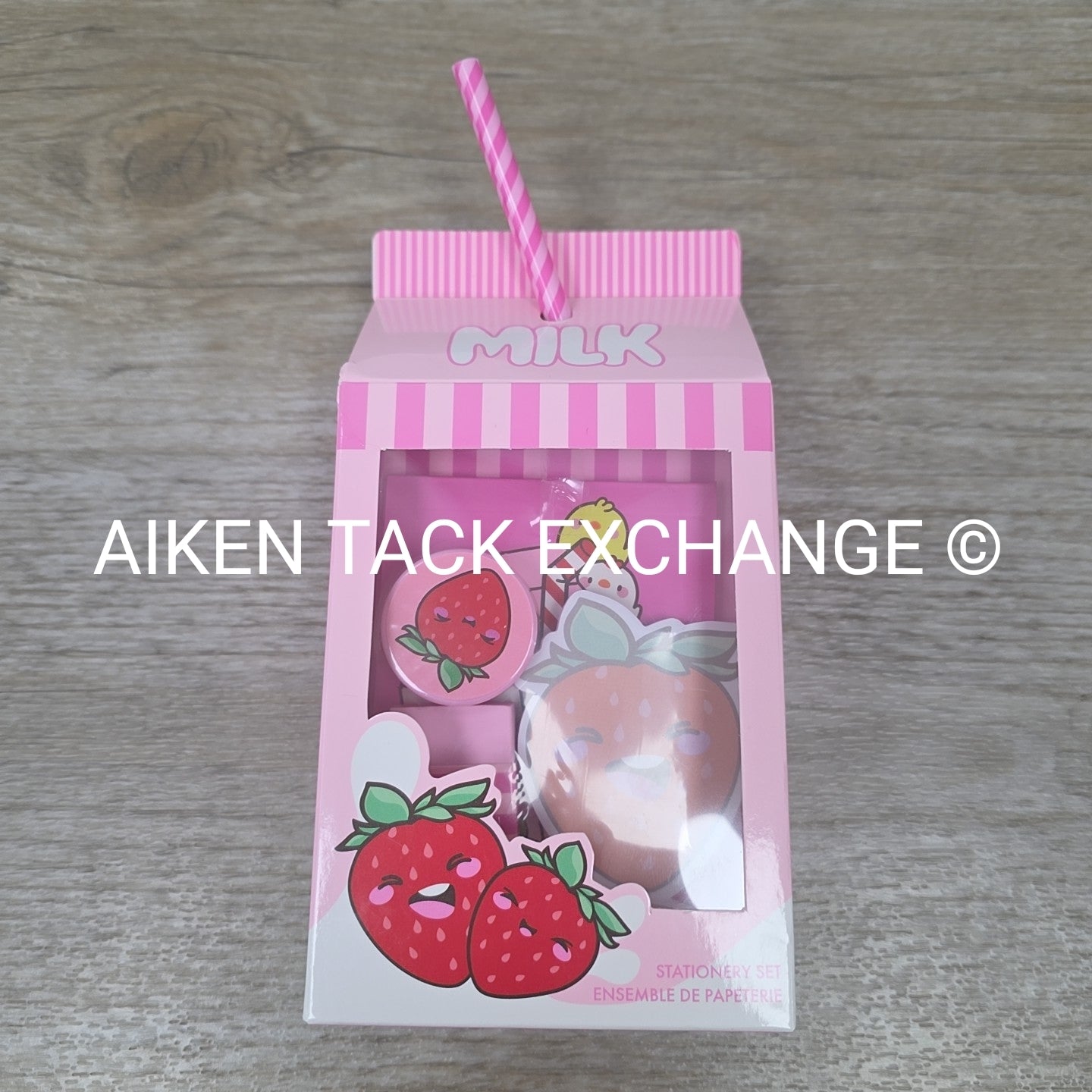 Claire's Strawberry Milk Stationery Set