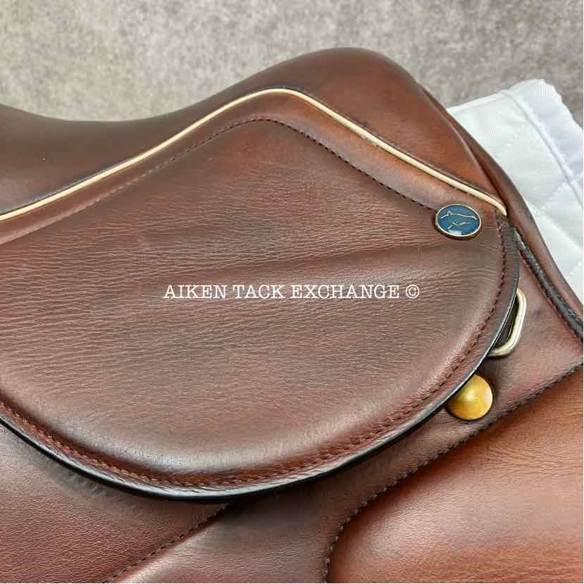 2021 MaxFlex Healthy Horse All Purpose Jump Saddle, 17.5" Seat, Wide Tree, Wool Flocked Panels