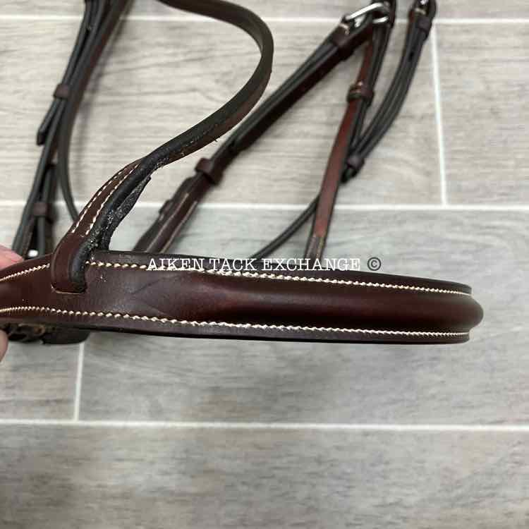 Crosby Plain Raised Bridle with Matching Laced Reins, Sized Cob