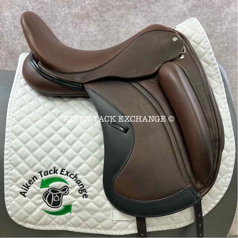 2020 Custom Saddlery Wolfgang Solo MKII Monoflap Dressage Saddle, 18" Seat, Adjustable Tree, Wool Flocked Panels