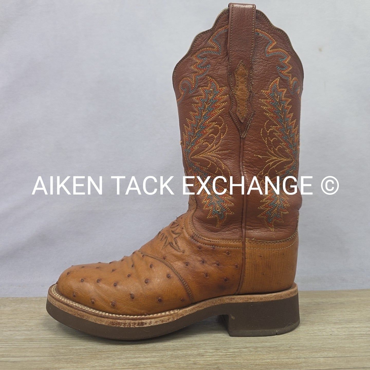 Lucchese 2000 Ostrich Boots, Size 6.5