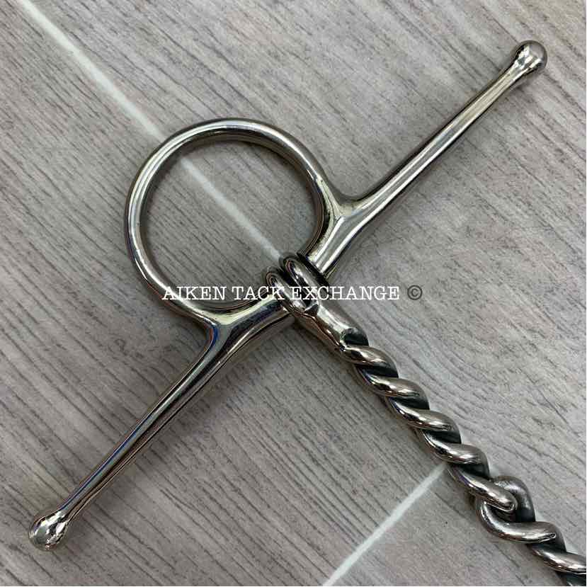 Hilason Single Joint Twisted Wire Full Cheek Bit 5"