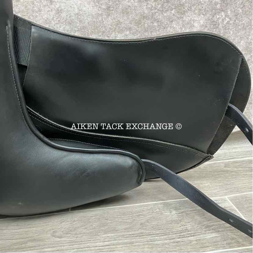 2018 Custom Saddlery Wolfgang Solo MKII Monoflap Dressage Saddle, 17.5" Seat, Adjustable Tree, Wool Flocked Panels