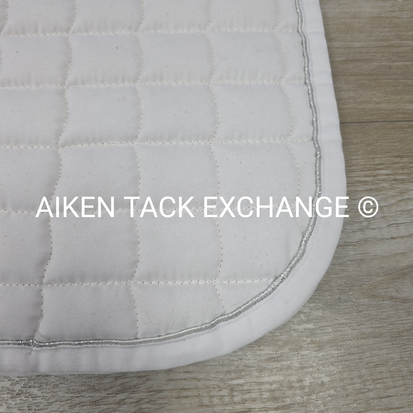 Horze All Purpose Saddle Pad, White/Silver, Size Full